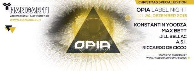 Opia Label Night // w Konstantin Yoodza (Kiev) & Max Bett (Moskau) - フライヤー表