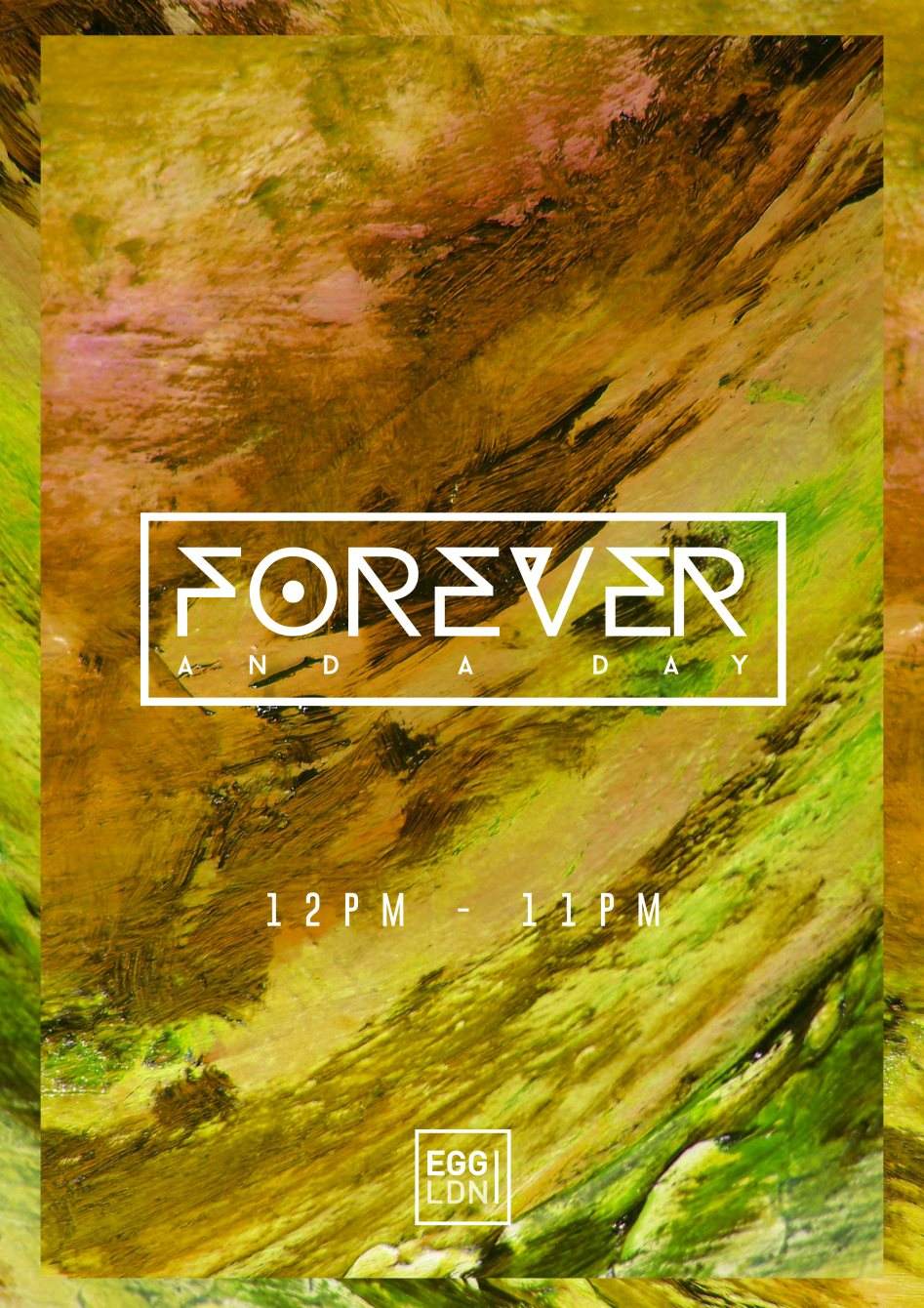 Forever and a Day Outdoor Terrace Party with East End Dubs & Archie Hamilton - フライヤー表
