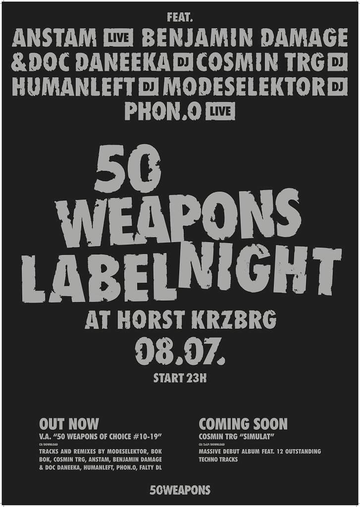 50weapons Labelnacht - Página frontal