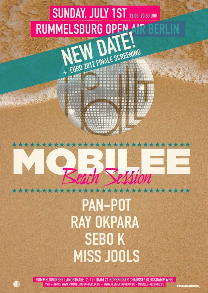Moved to Sunday, July 1st! Mobilee Beach Session Berlin - Página frontal