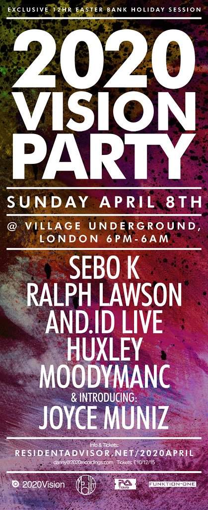2020 Vision Easter Special with Sebo K, Ralph Lawson, Huxley, And.Id Live - Página frontal