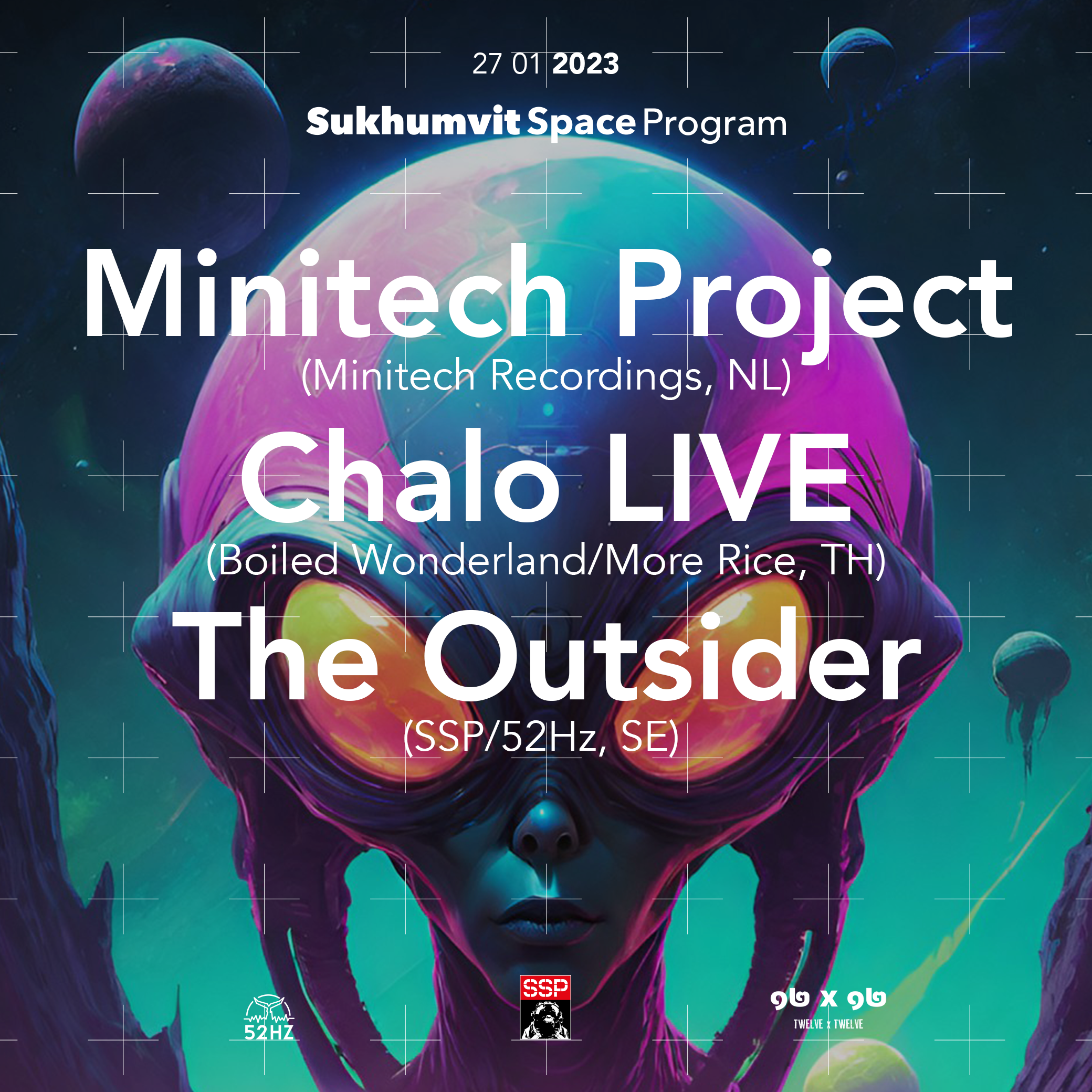 Sukhumvit Space Program feat. MiniTech Project & Chalo LIVE - フライヤー表