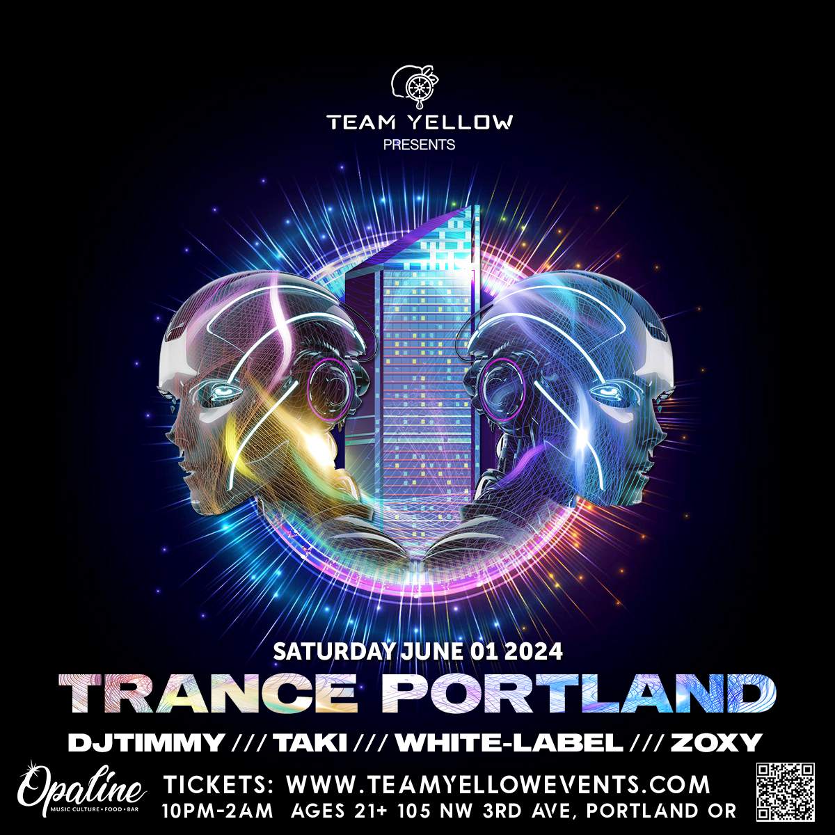 Team Yellow: Trance Portland en Opaline, Portland