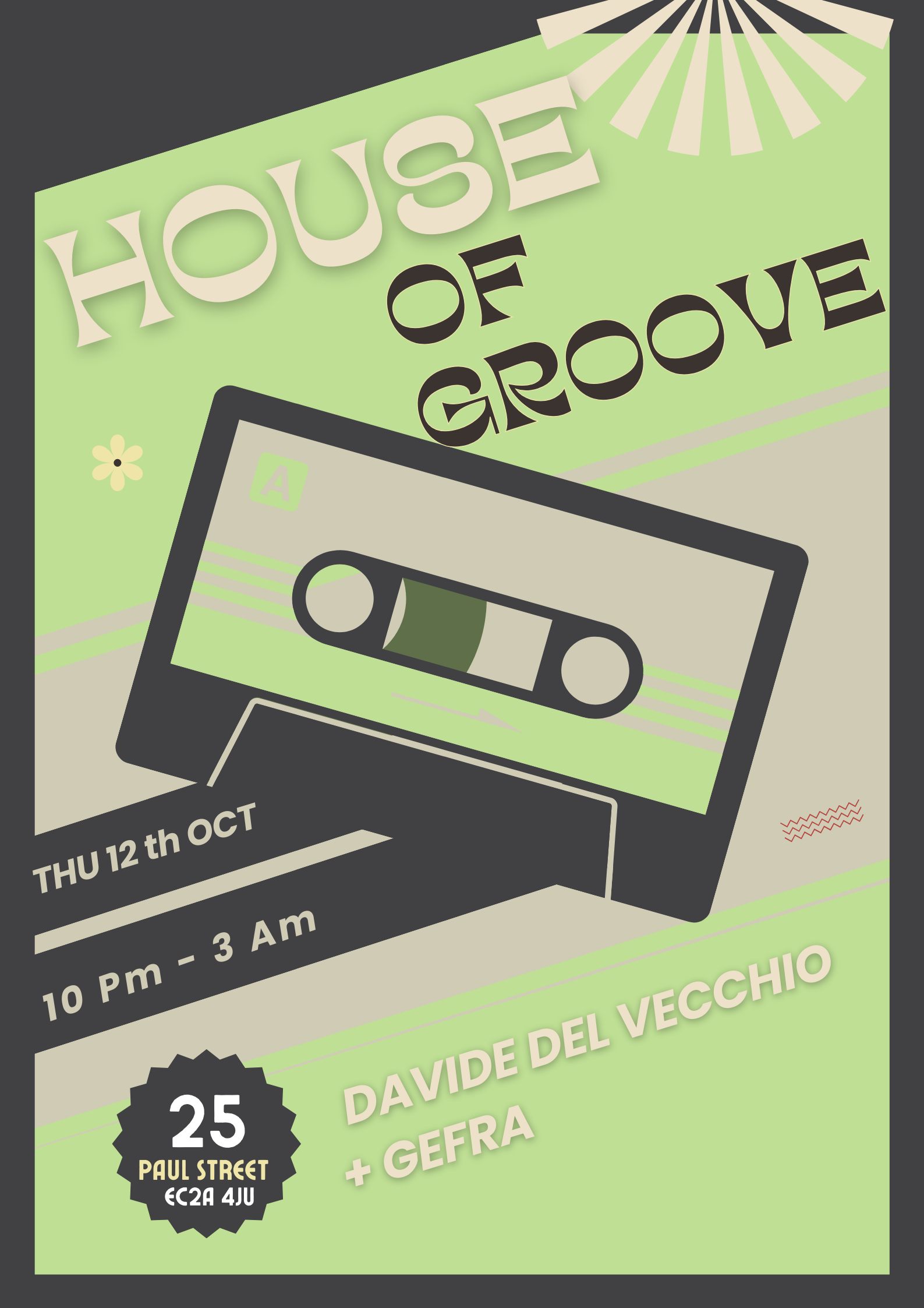 HOUSE OF GROOVE - フライヤー表