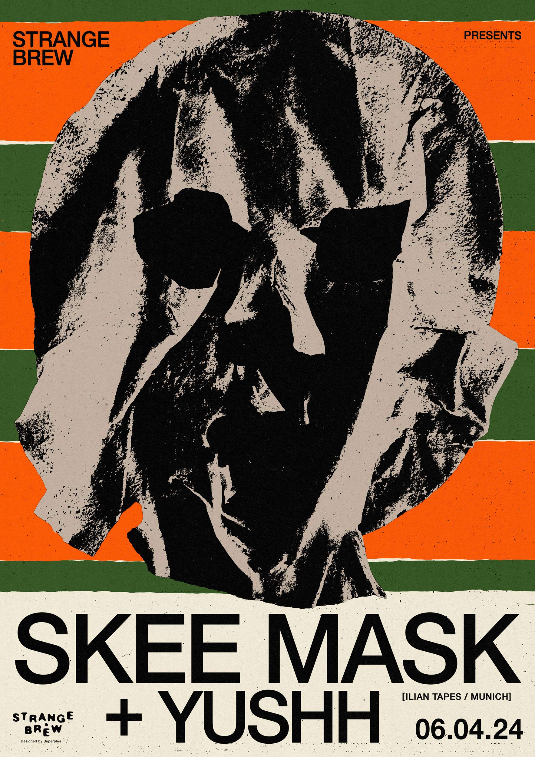 Strange Brew presents Skee Mask & Yushh - フライヤー表