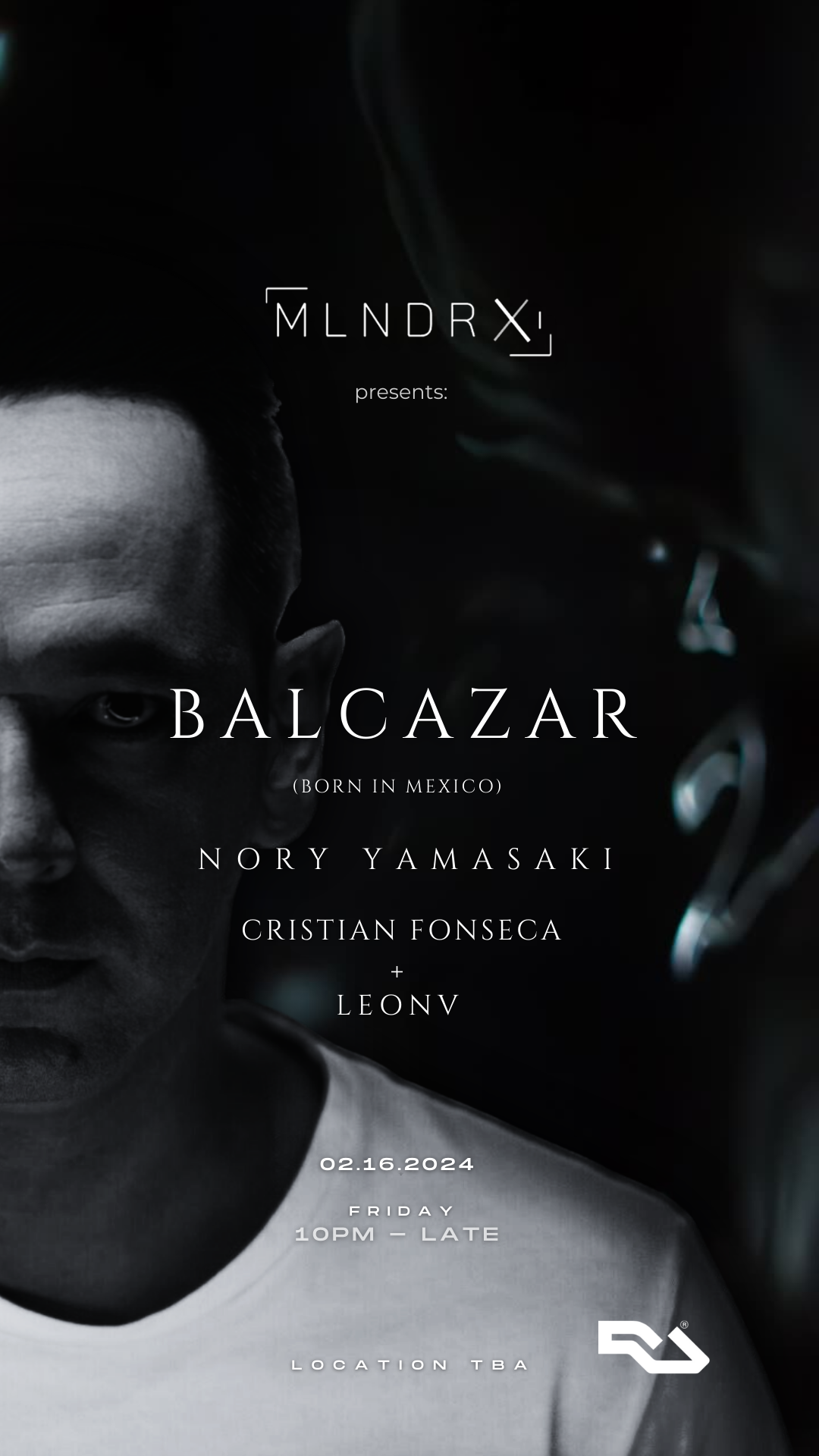 Mlndrx presents: Balcazar - フライヤー表
