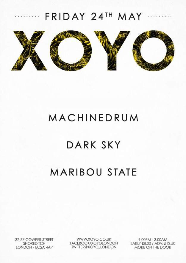 Machinedrum x Dark Sky x Maribou State - Página frontal