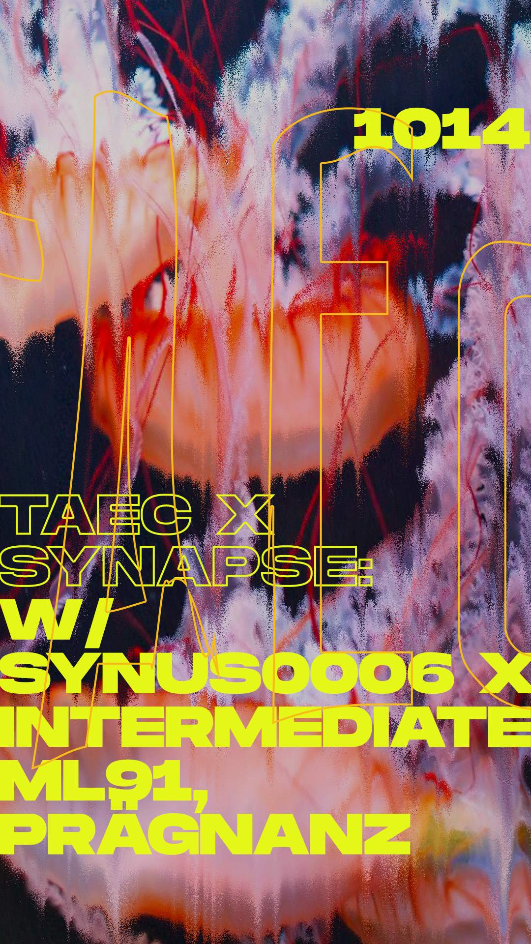 Taec x Synapse with Synus0006 x Intermediate live, ML91, Prägnanz - フライヤー表