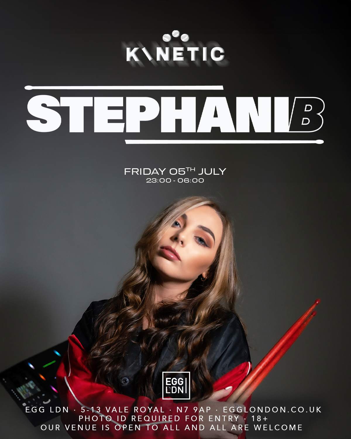 Kinetic Pres: Stephani B Live, ACID HARRY at Egg London, London