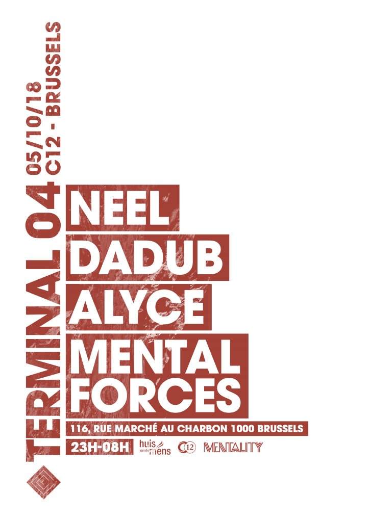 Terminal 04 with Neel, Dadub & Mental Forces - フライヤー裏