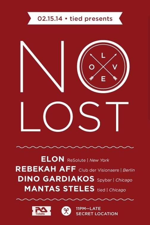 Tied presents No Love Lost with Elon & Rebekah Aff - Página frontal