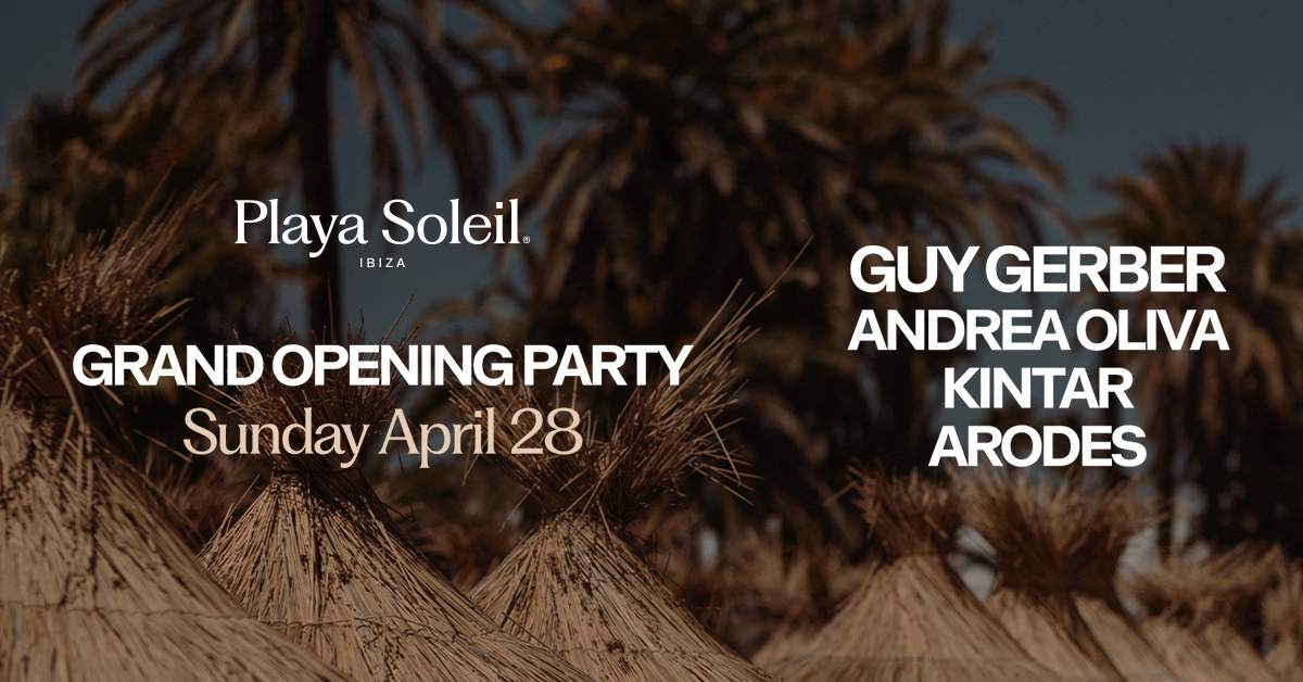 Playa Soleil Grand Opening Party - フライヤー表