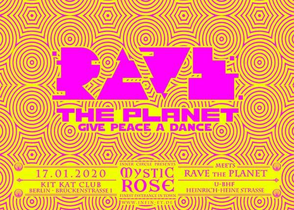 Mystic Rose Meets Rave the Planet - フライヤー表