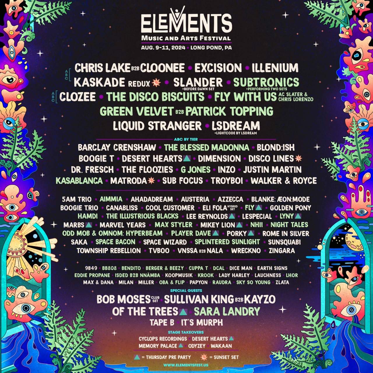 Elements Music & Arts Festival - Página frontal