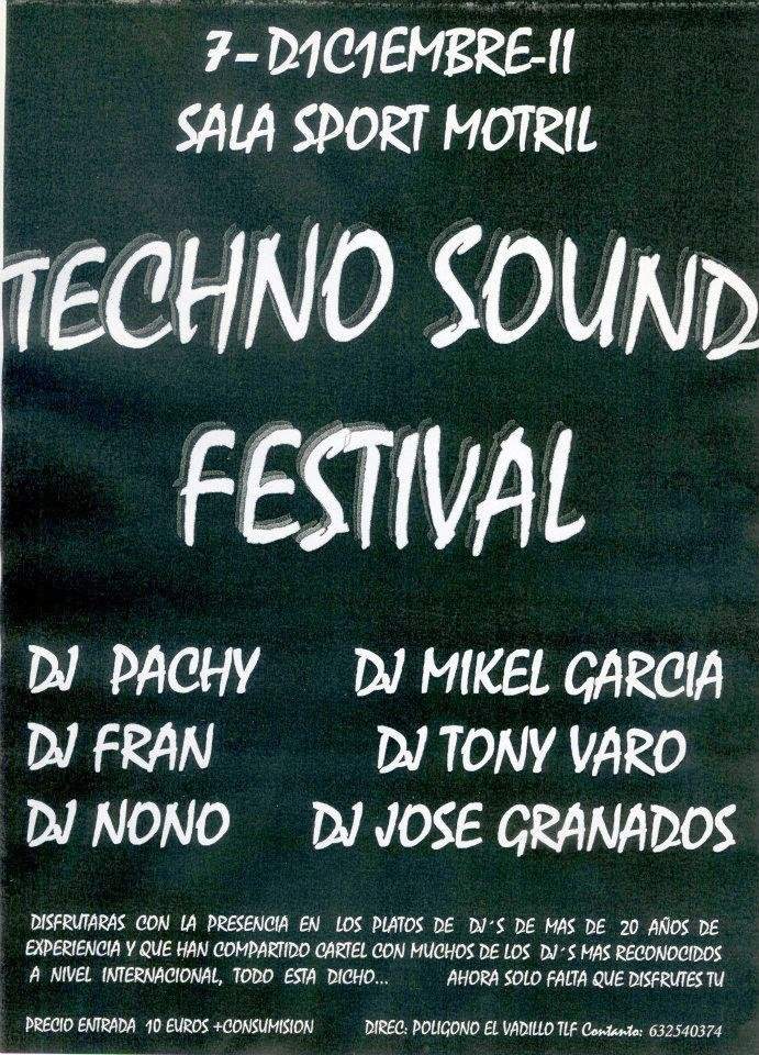 Techno Sound Festival - フライヤー表