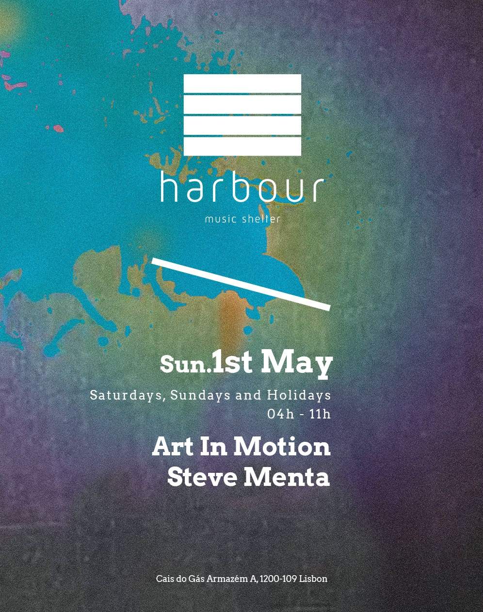 Harbour // Art In Motion + Steve Menta - フライヤー表