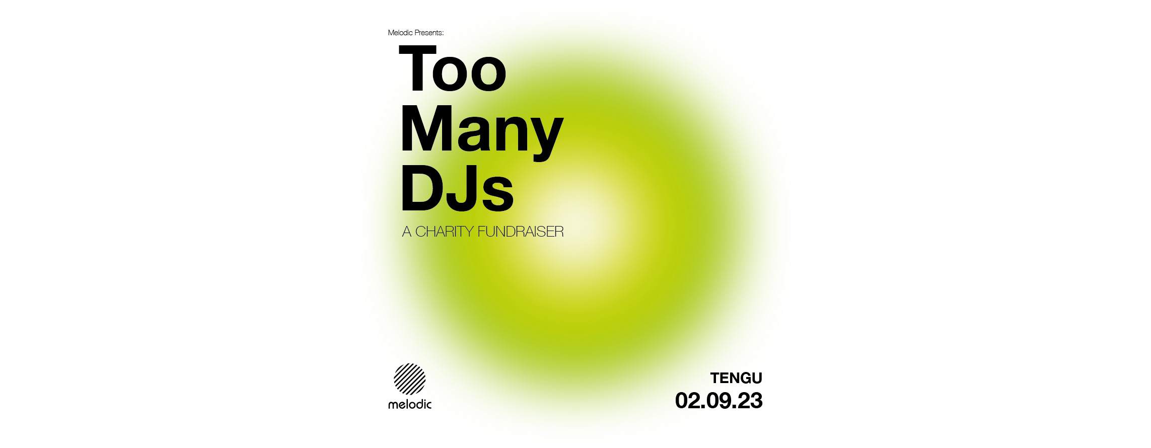 Melodic: Too Many DJs - Charity Fundraiser - Página frontal