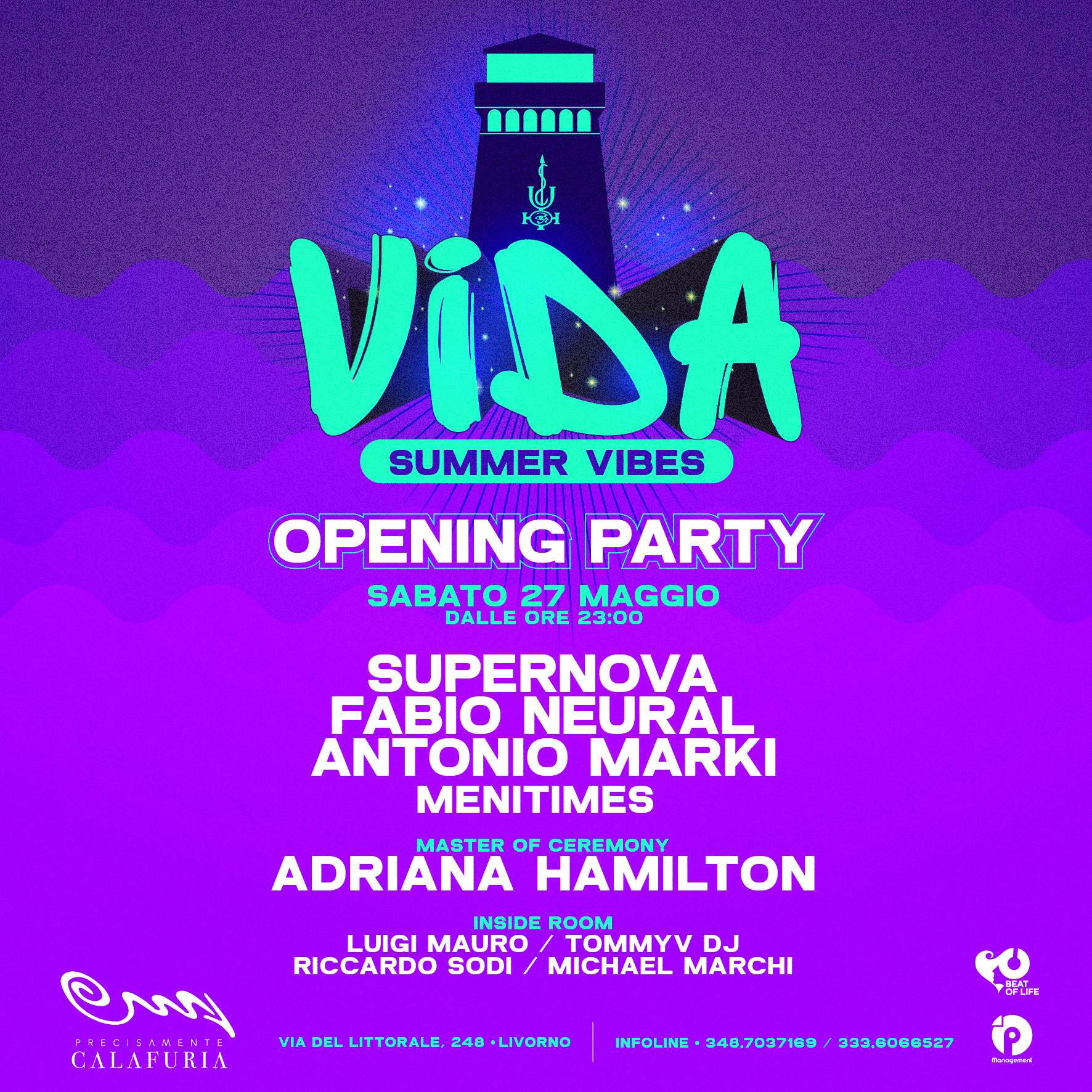 Vida Summer Vibes - Opening - フライヤー裏