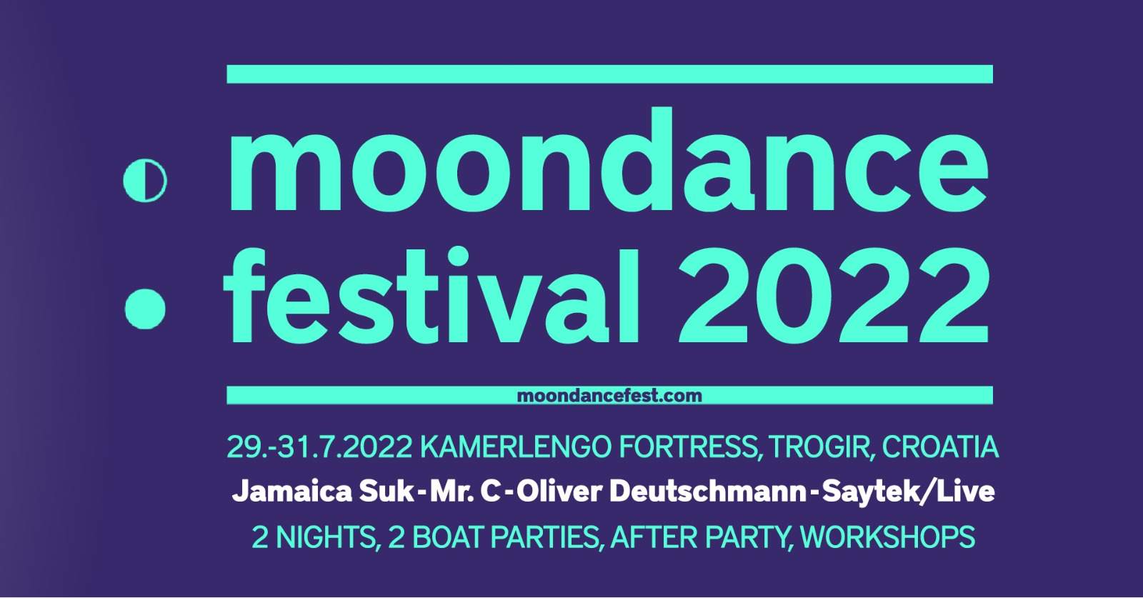 Moondance Festival 2022 - フライヤー表