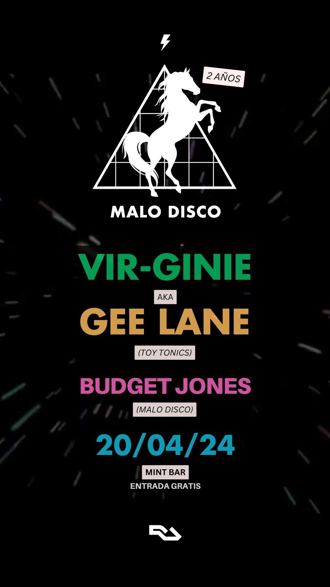 Malo Disco 2nd Birthday - Vir-ginie aka Gee Lane (Toy Tonics), Budget Jones - Página frontal