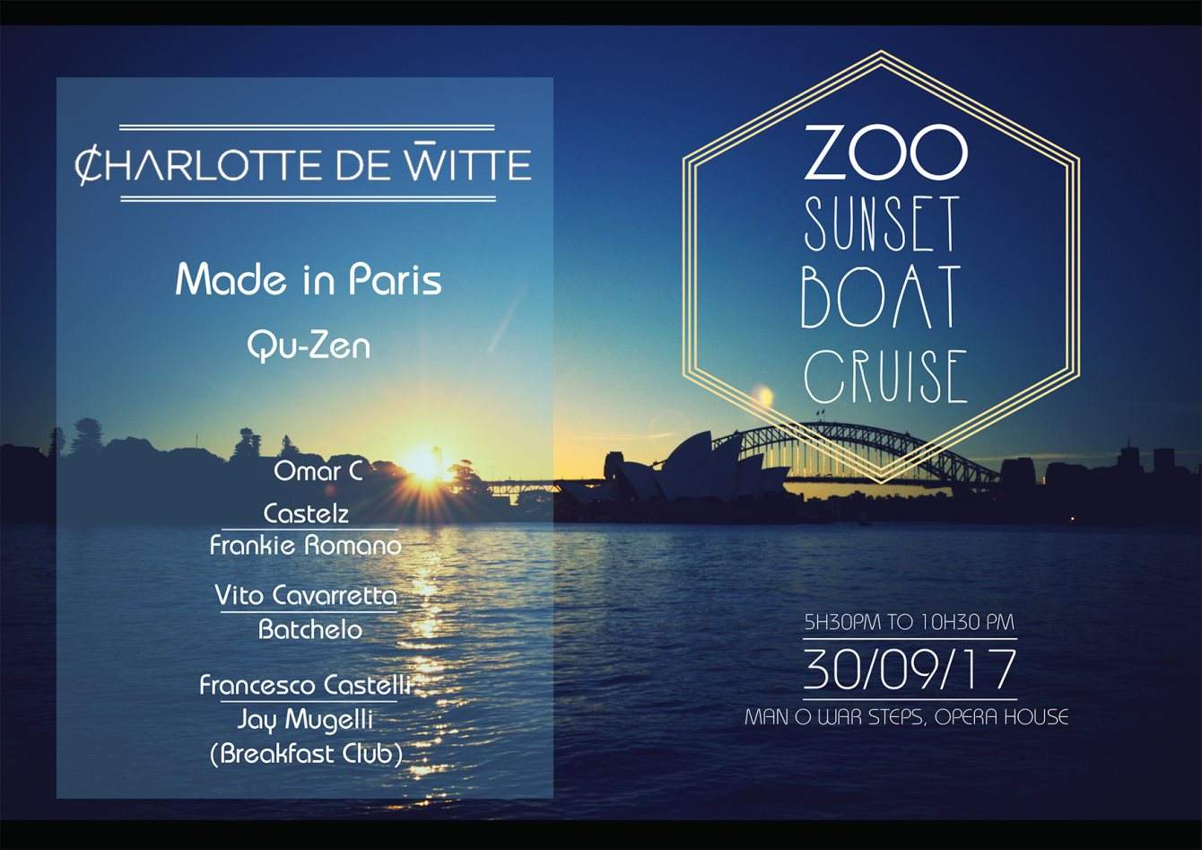 Zoo Project Boat Party Feat. Charlotte De Witte (BEL) - Página frontal