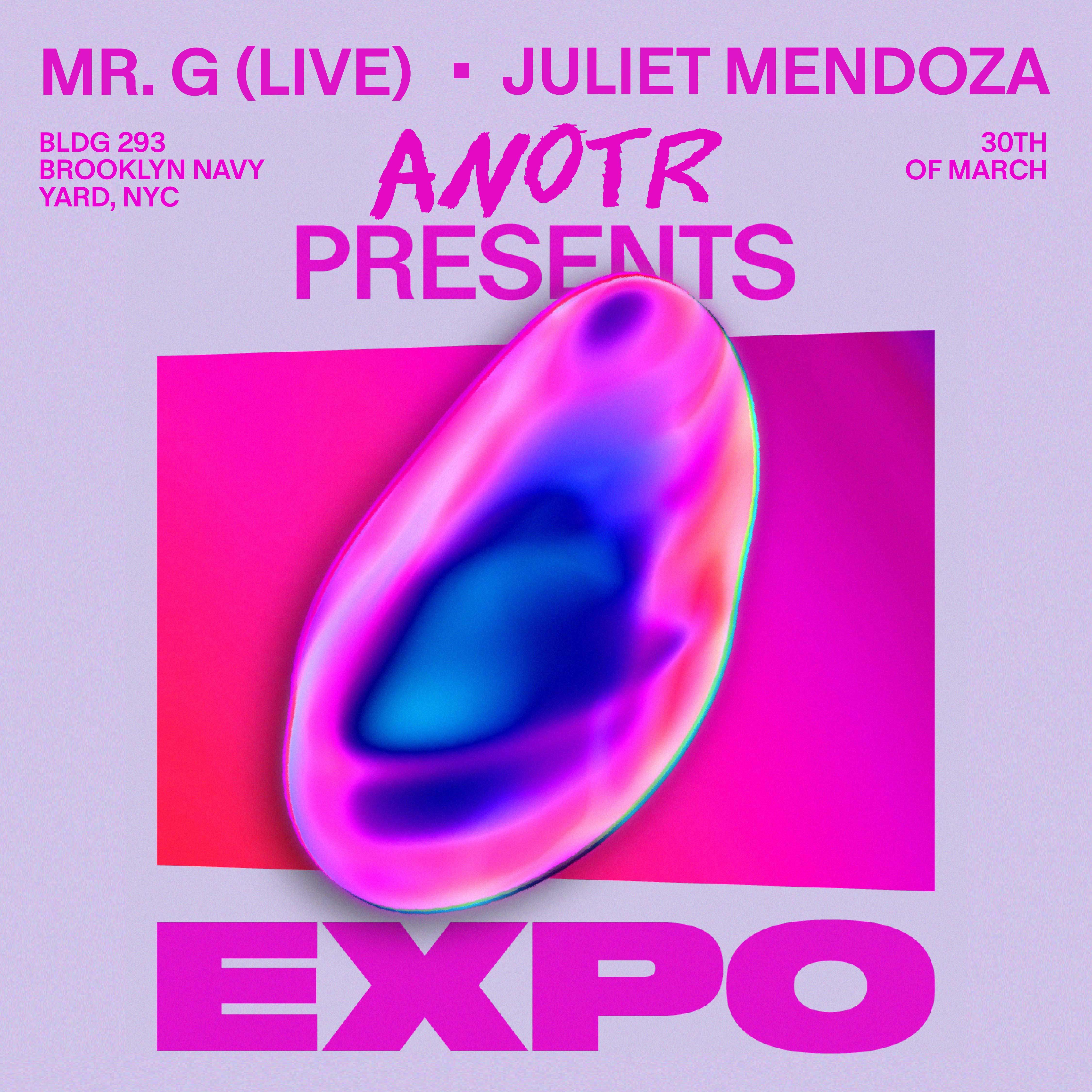 Teksupport: ANOTR presents EXPO (Mr. G live + more) SOLD OUT - フライヤー裏