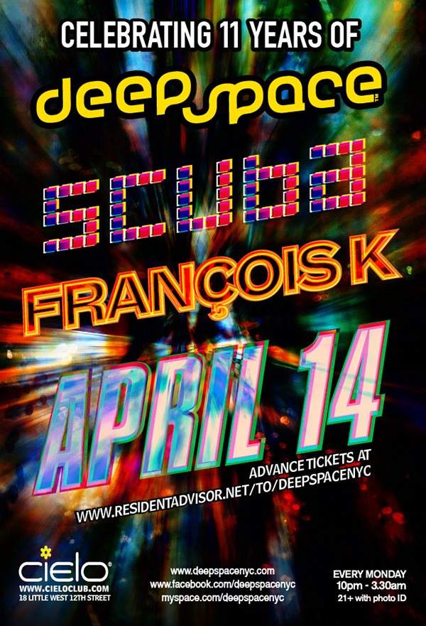 Deep Space 11th Anniversary: Scuba & Francois K - Página frontal