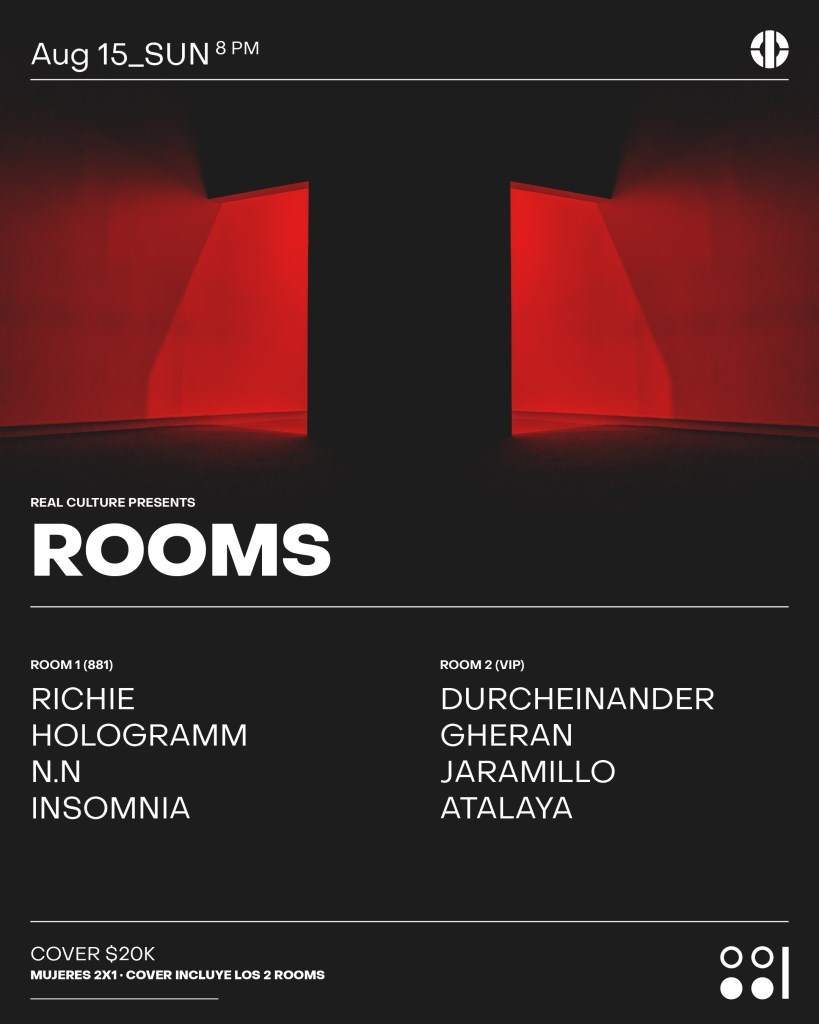 Rooms - フライヤー表