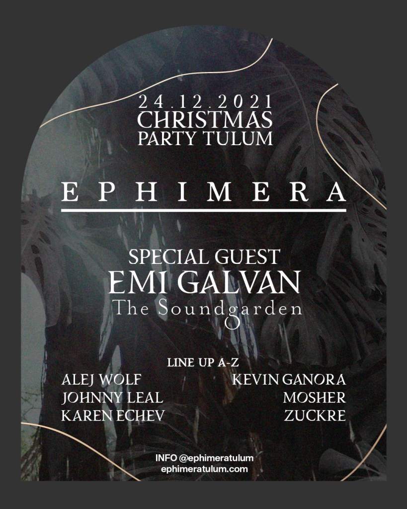 Chrismas Party Tulum with Emi Galvan (The Soundgarden) by Ephimera - フライヤー表