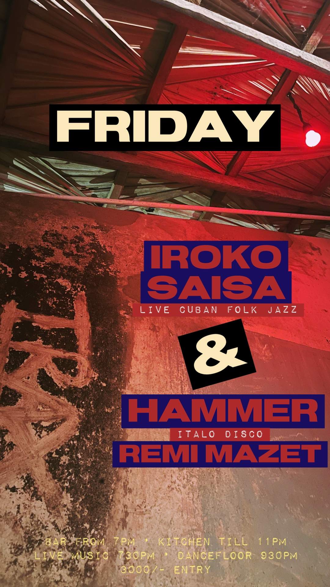 Iroko Saisa LIVE & Hammer + Remi Mazet - Página frontal