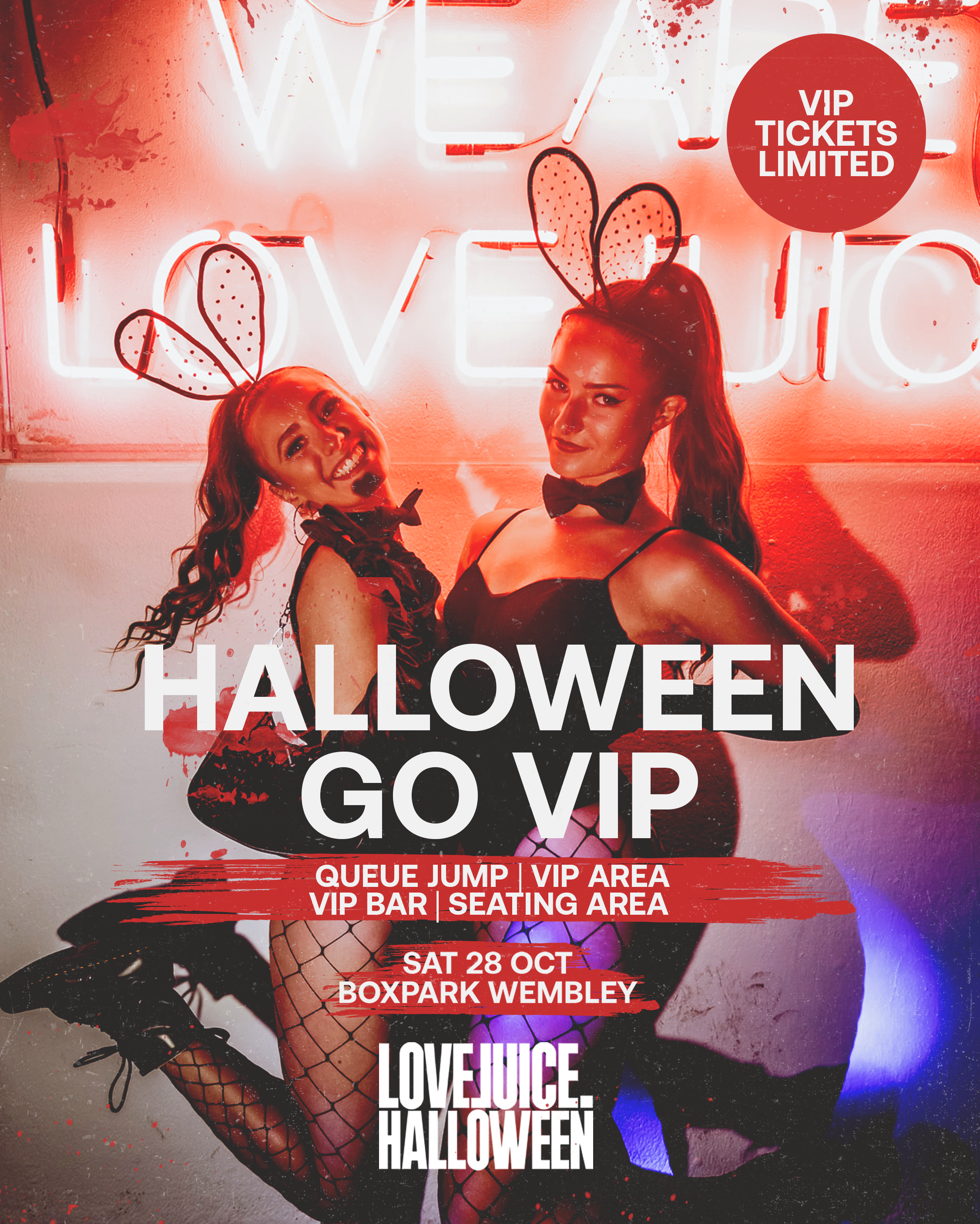 LoveJuice Halloween at Boxpark Wembley - フライヤー裏