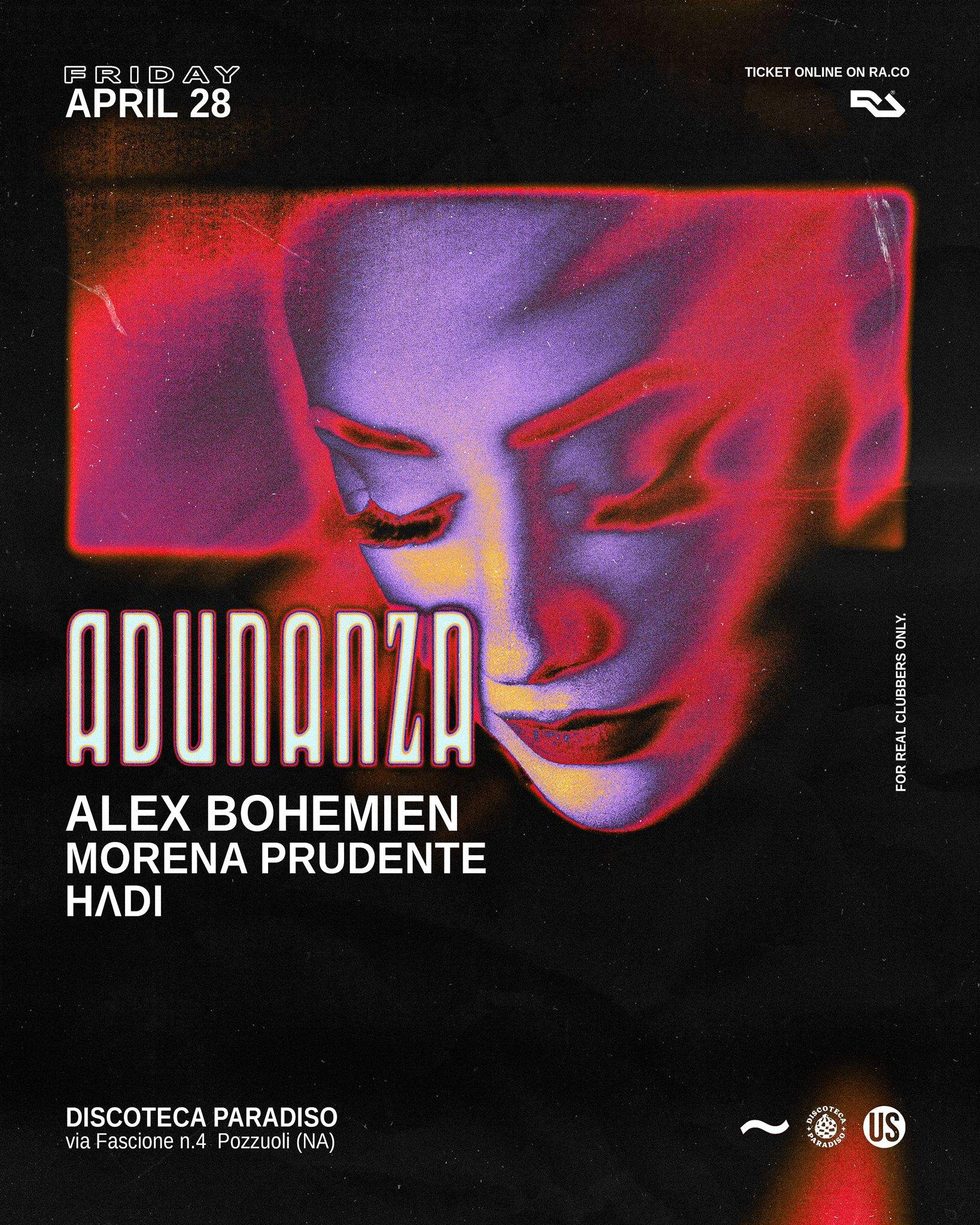 ADUNANZA ~ 22 • Alex Bohemien • Morena Prudente • HΛDI - フライヤー表