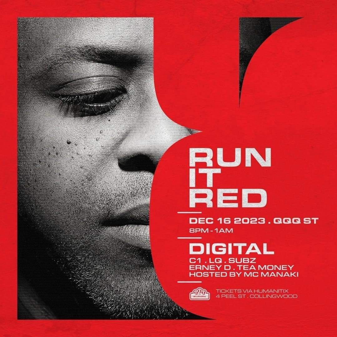 Run It Red presents: Digital - フライヤー表
