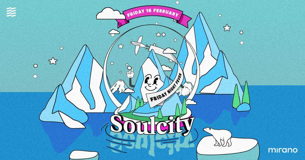 Soulcity ◎ 𝕄𝕀ℝ𝔸ℕ𝕆 - FRI. 16.02.24 - フライヤー表