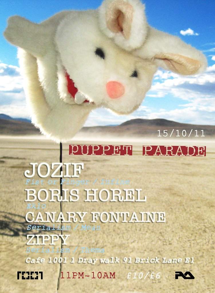 Puppet Parade with Jozif and Boris Horel - フライヤー表