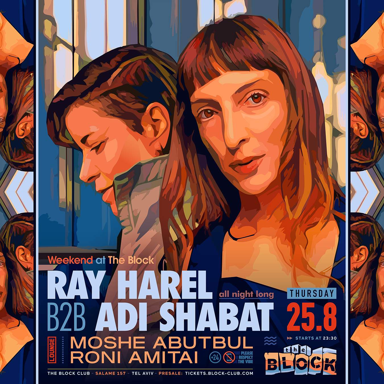 Ray Harel b2b Adi Shabat All Night Long - Página frontal