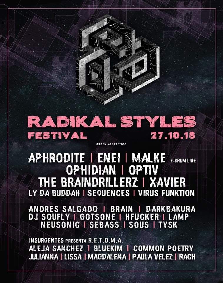 Radikal Styles Festival Halloween 2018 - フライヤー表