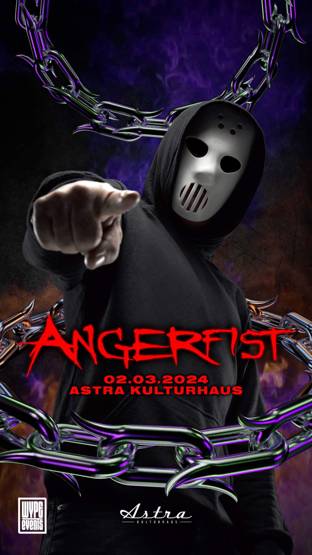 Angerfist Live at Astra Berlin at Astra Kulturhaus, Berlin