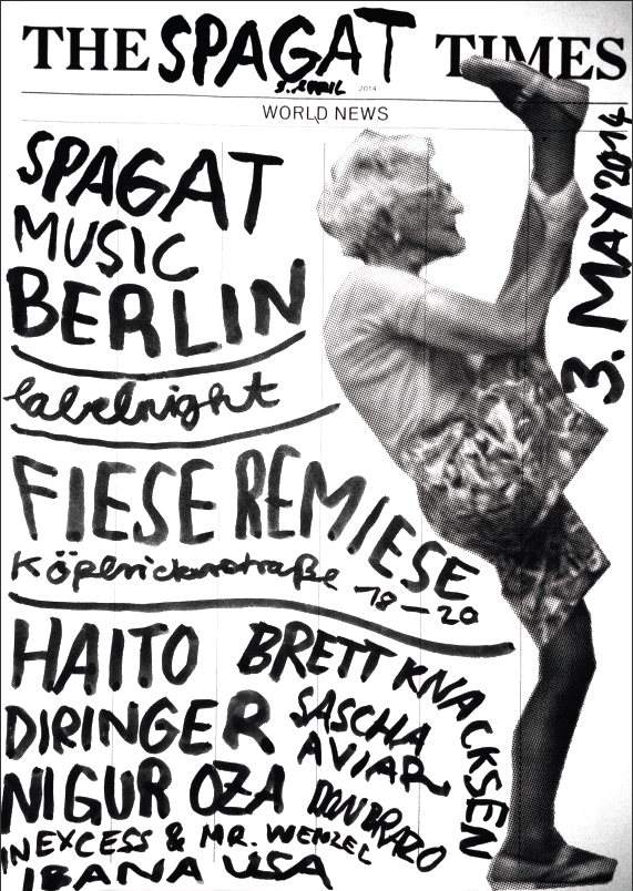 Spagat Music Berlin Labelnight - フライヤー表