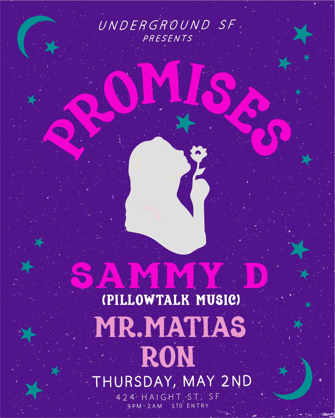 Promises feat: Sammy D(Pillowtalk Music) - フライヤー表
