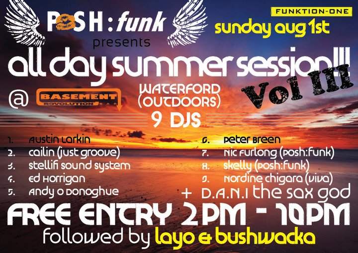 All Day Summer Sessions Volume 3 - フライヤー表