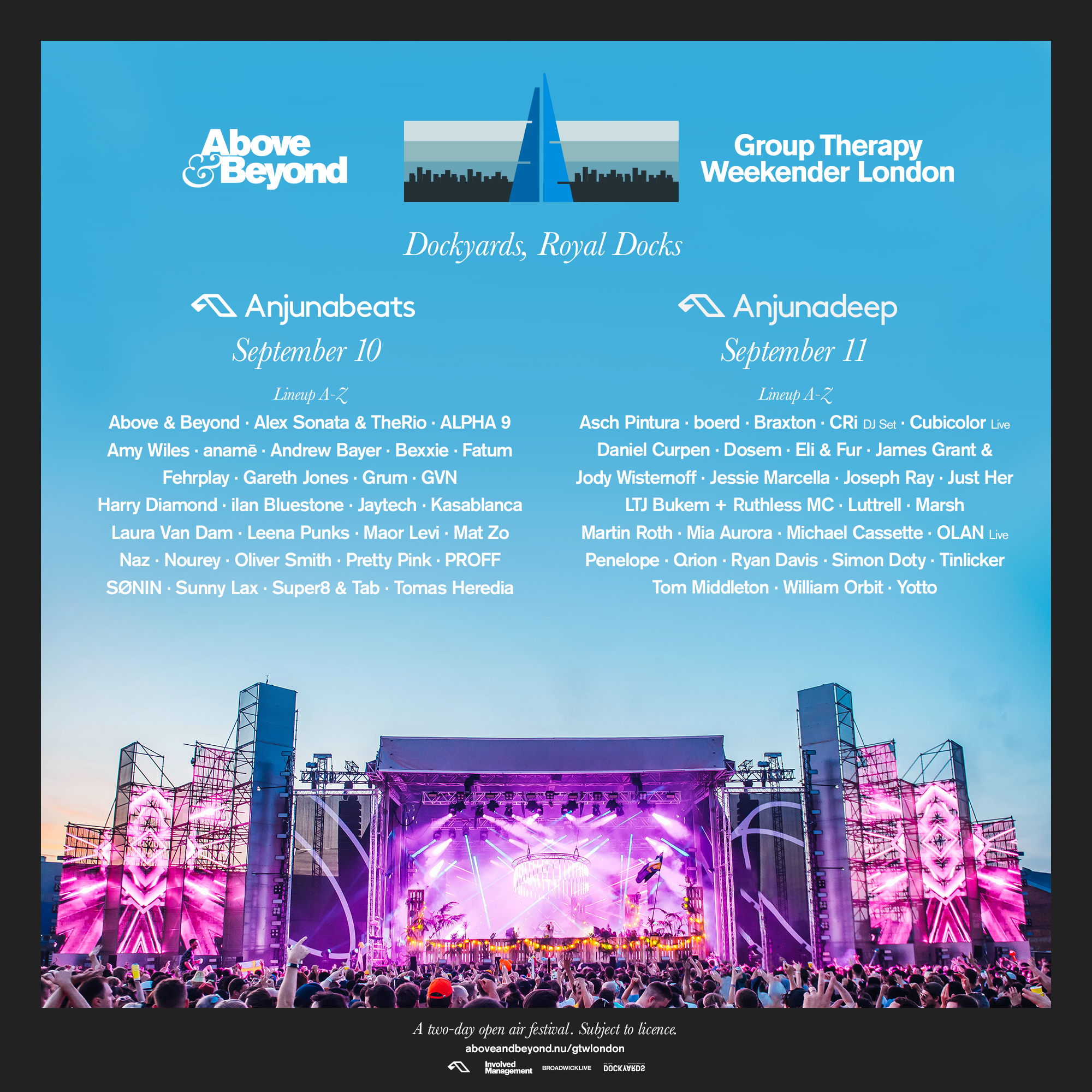 Above and Beyond Group Therapy Weekender London [SOLD OUT] - フライヤー表