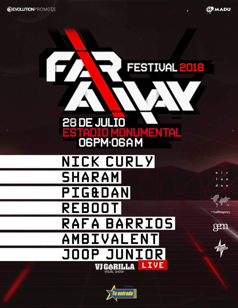 Far Away Festival 2018 - フライヤー表