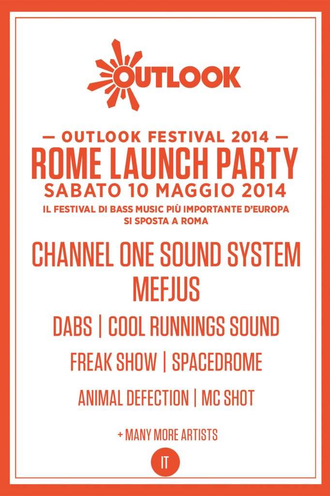 Outlook Festival - Roma Launch Party - フライヤー裏