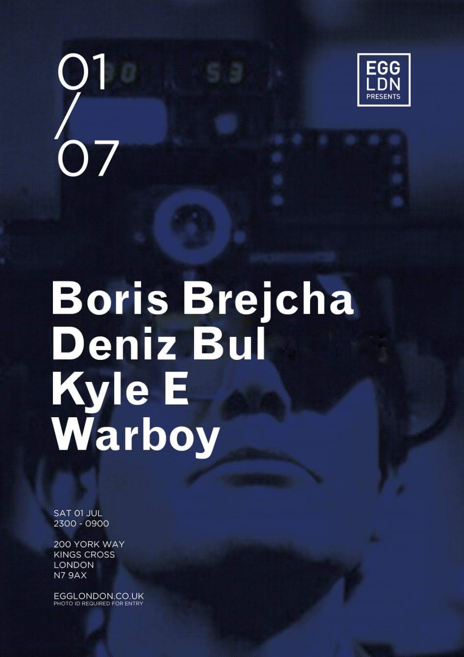 EGG presents: Boris Brejcha, Deniz Bul, Kyle E, Warboy - Página frontal