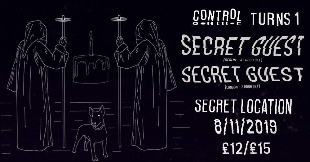 Control First Birthday. Secret Headliner (3+ Hour set), Secret Warm up (3 Hour set) - Página frontal