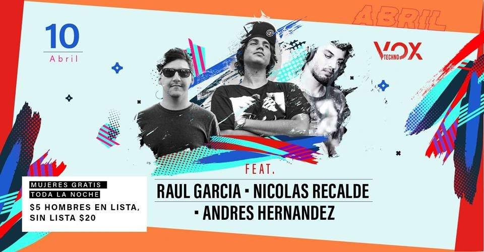 Voxtechno Feat. Raul Garcia , Nicolas Recalde , Andres Hernandez - Página frontal