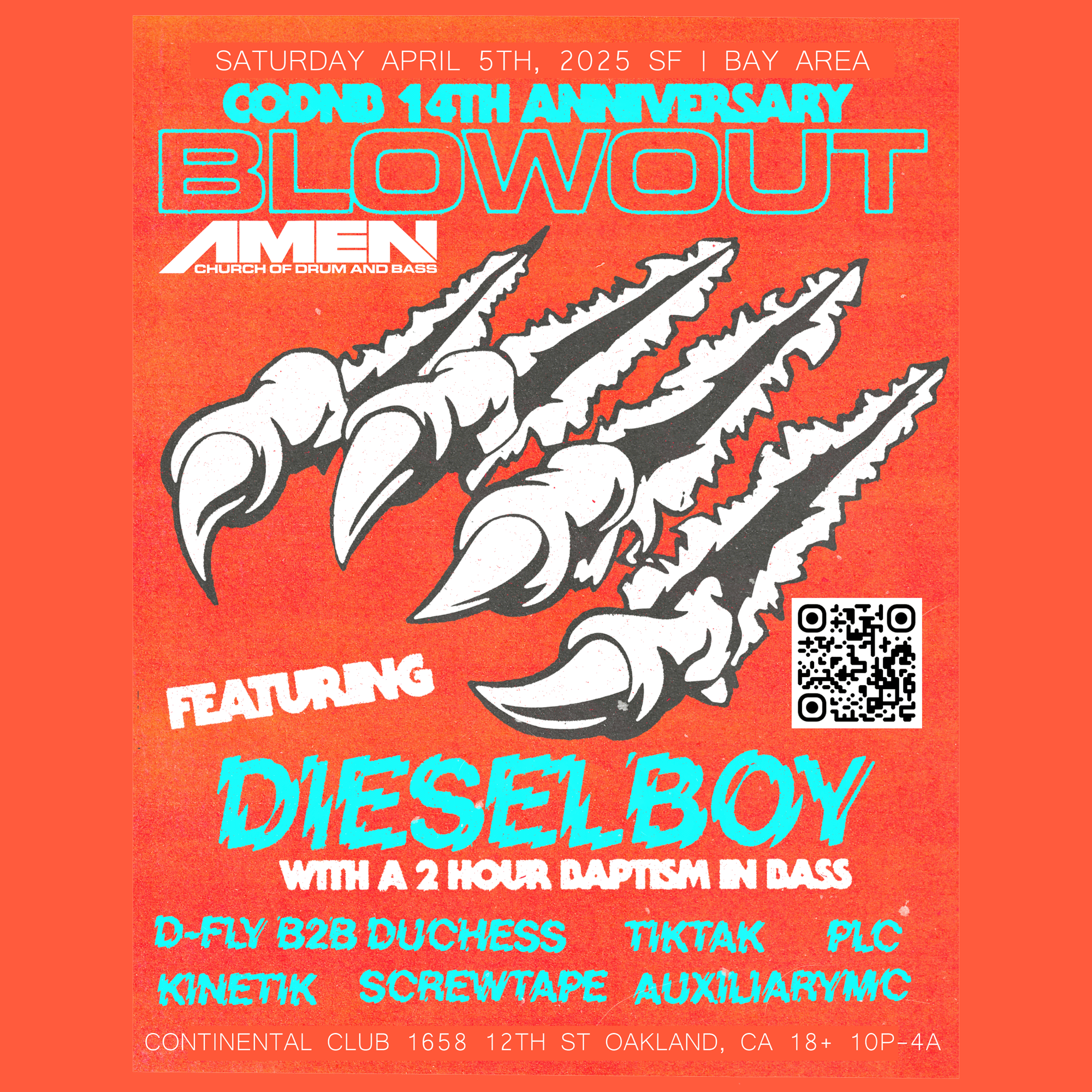 CODNB 14 ANNIVERSARY WITH DIESELBOY at Continental Club, San