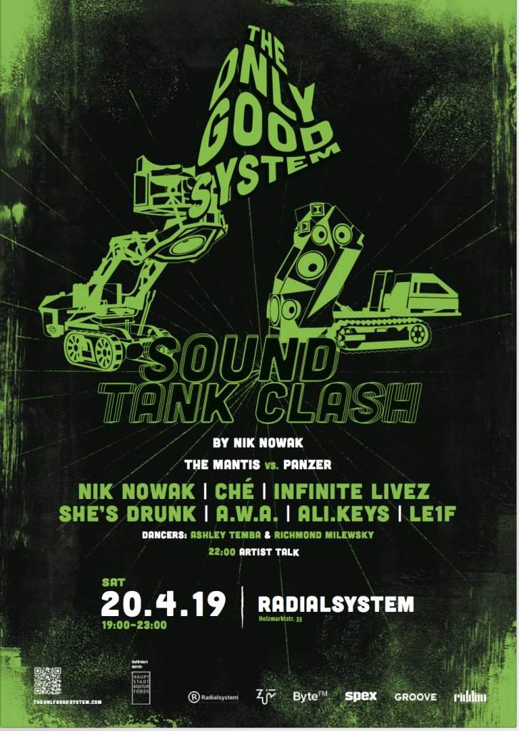The Only Good System - Sound Tank Clash by Nik Nowak - フライヤー表