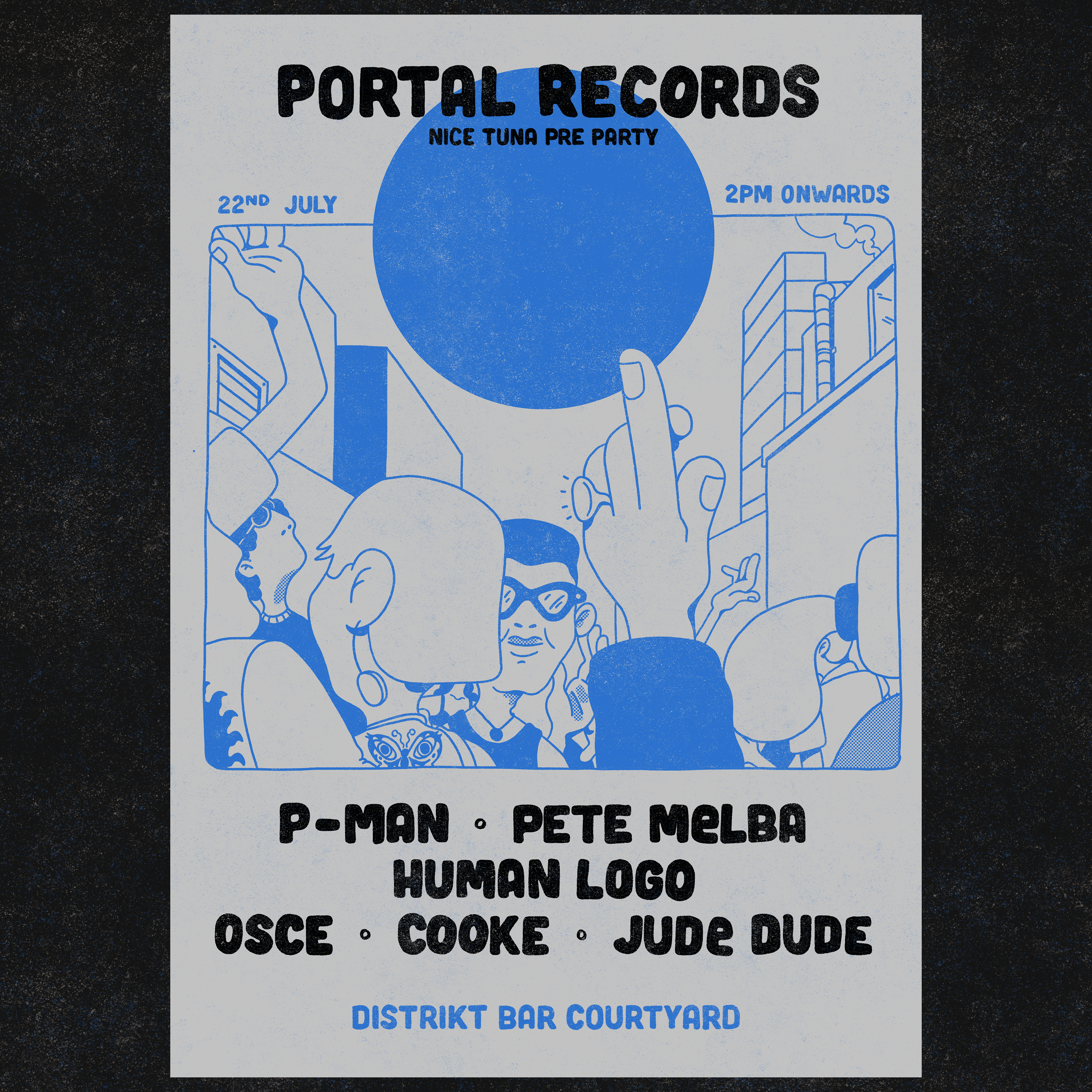 Portal presents: The Nice Tuna Pre Party with P-Man - Página frontal